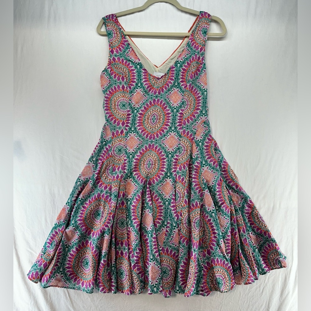 HD in Paris Anthropologie South Island Mandolin Pattern Dress Women’s Size 4